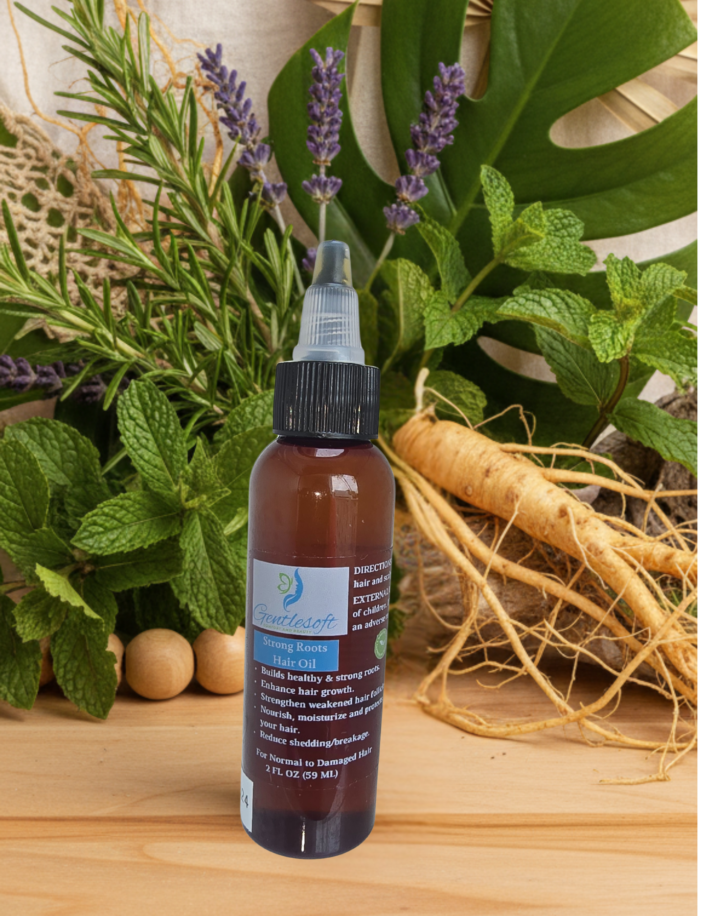Strong Roots Hair Oil | Gentlesoft™ Botanical Hair & Scalp Care