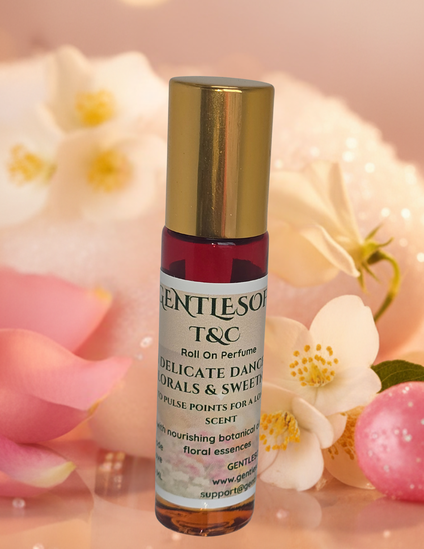 Gentlesoft™ T&C™ Perfume – Natural Floral Roll-On Scent Blend for Sensitive Skin | Essential Oil Perfume | Long-Lasting