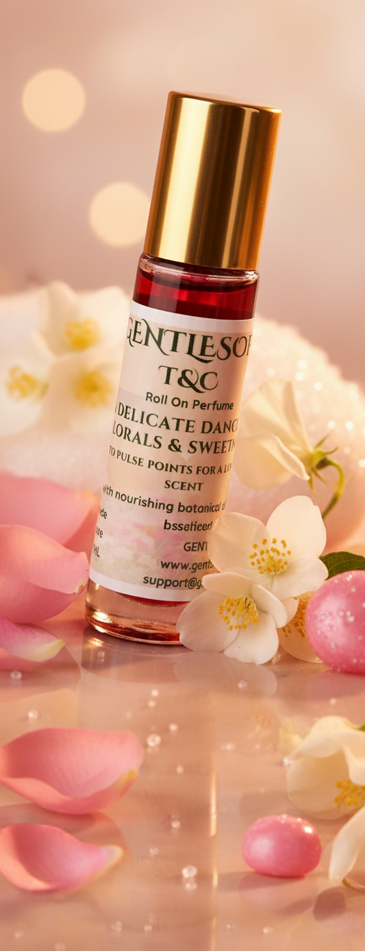 Gentlesoft™ T&C™ Perfume – Natural Floral Roll-On Scent Blend for Sensitive Skin | Essential Oil Perfume | Vegan & Long-Lasting