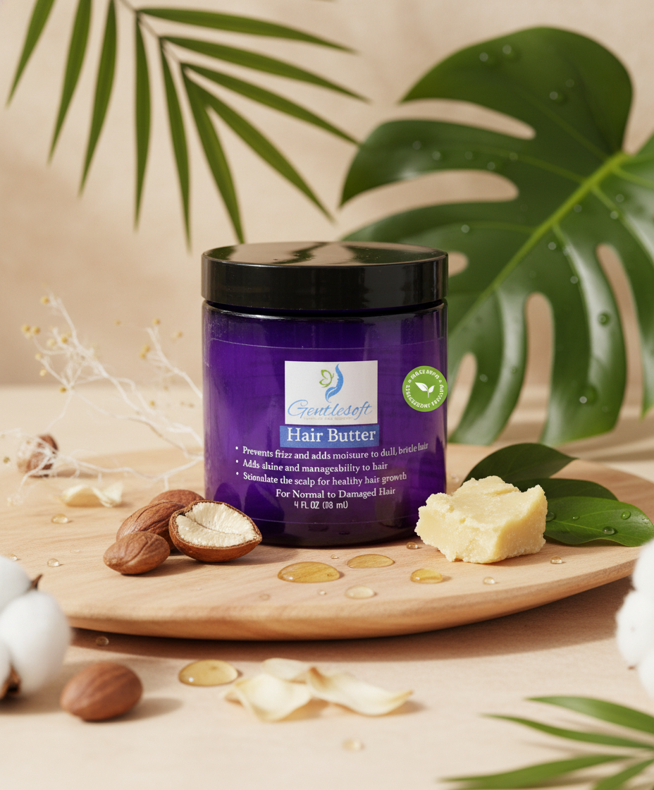 Gentlesoft™ Hair Butter – Moisturizing & Anti-Frizz Hair Butter for Healthy Hair Growth