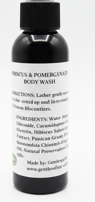 Gentlesoft™ Pomegranate & Hibiscus Body Wash – Hydrating, Natural, Glow-Boosting Cleanser