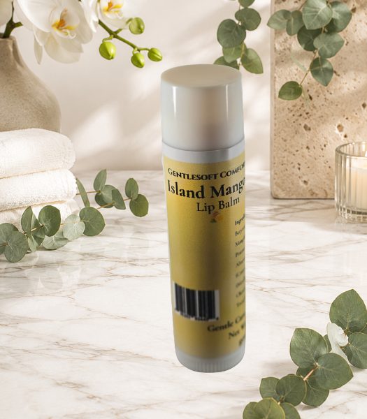 🥭 Gentlesoft™ Island Mango Kiss Lip Balm – Daily Moisture & Tropical Freshness