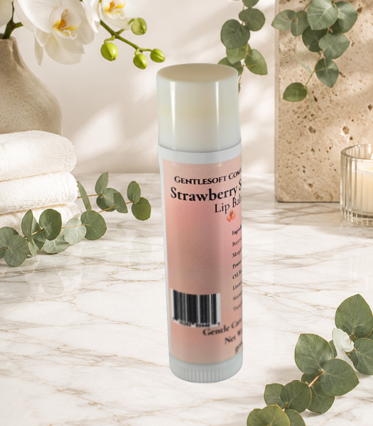🍓 Gentlesoft™ Strawberry Soft Kiss Lip Balm – Daily Moisture & Everyday Softness